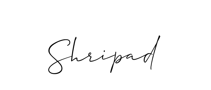 if you are searching for the best signature style for your name Shripad. so please give up your signature search. here we have designed multiple signature styles  using Allison_Script. Shripad signature style 2 images and pictures png