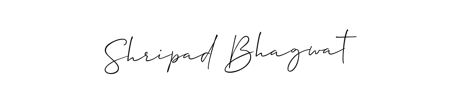 How to make Shripad Bhagwat name signature. Use Allison_Script style for creating short signs online. This is the latest handwritten sign. Shripad Bhagwat signature style 2 images and pictures png