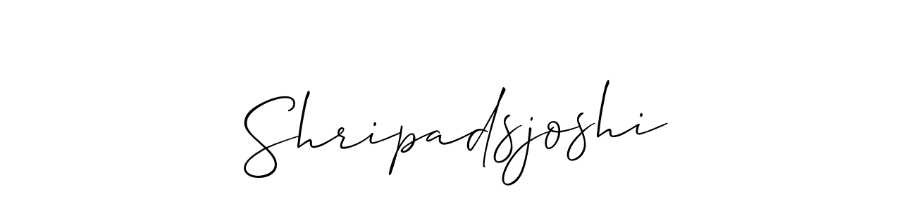 Use a signature maker to create a handwritten signature online. With this signature software, you can design (Allison_Script) your own signature for name Shripadsjoshi. Shripadsjoshi signature style 2 images and pictures png