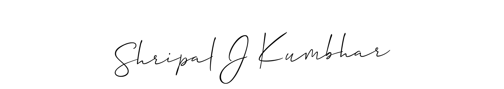 Make a beautiful signature design for name Shripal J Kumbhar. Use this online signature maker to create a handwritten signature for free. Shripal J Kumbhar signature style 2 images and pictures png