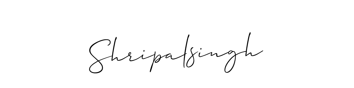 Make a beautiful signature design for name Shripalsingh. With this signature (Allison_Script) style, you can create a handwritten signature for free. Shripalsingh signature style 2 images and pictures png