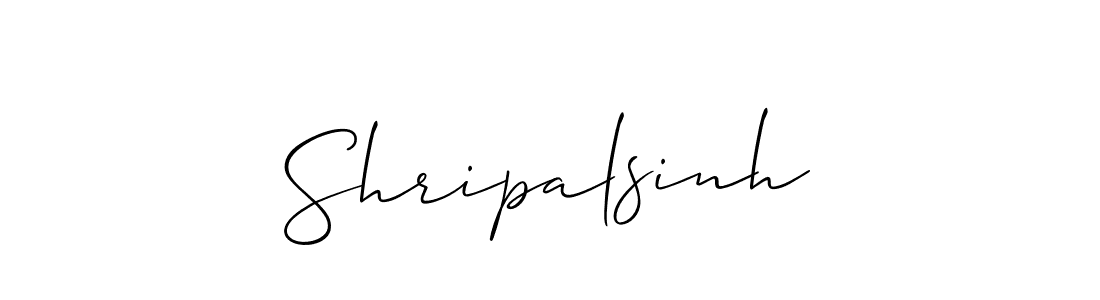 How to Draw Shripalsinh signature style? Allison_Script is a latest design signature styles for name Shripalsinh. Shripalsinh signature style 2 images and pictures png