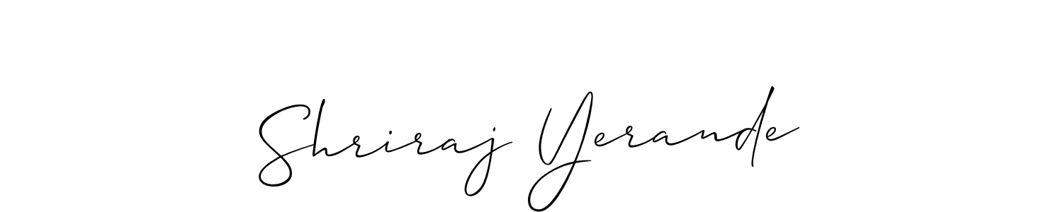 You can use this online signature creator to create a handwritten signature for the name Shriraj Yerande. This is the best online autograph maker. Shriraj Yerande signature style 2 images and pictures png