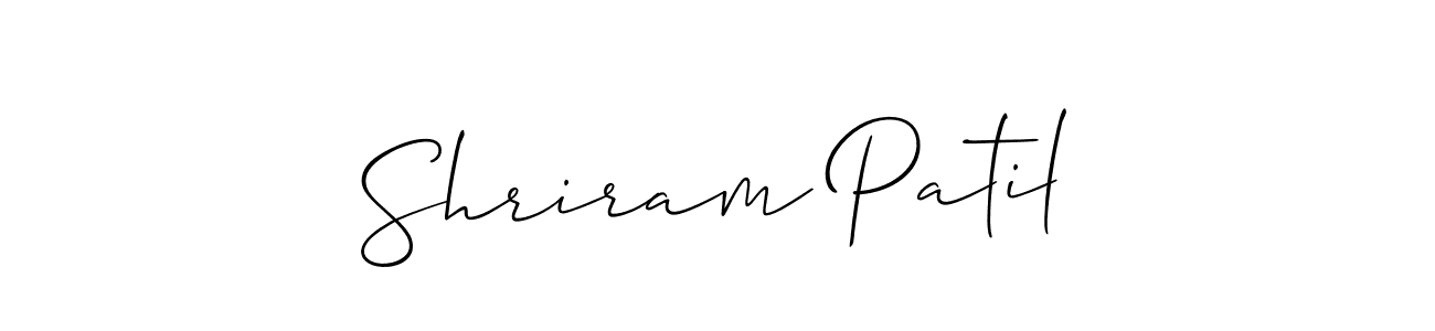 Shriram Patil stylish signature style. Best Handwritten Sign (Allison_Script) for my name. Handwritten Signature Collection Ideas for my name Shriram Patil. Shriram Patil signature style 2 images and pictures png