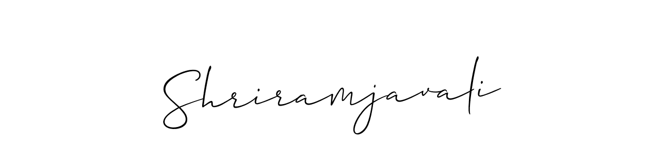 The best way (Allison_Script) to make a short signature is to pick only two or three words in your name. The name Shriramjavali include a total of six letters. For converting this name. Shriramjavali signature style 2 images and pictures png