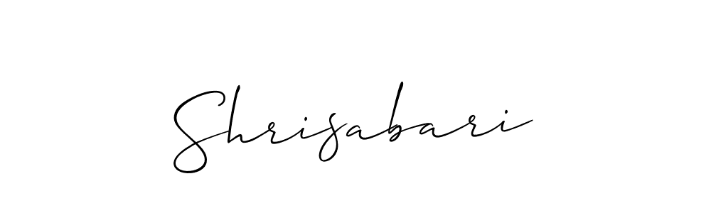 You should practise on your own different ways (Allison_Script) to write your name (Shrisabari) in signature. don't let someone else do it for you. Shrisabari signature style 2 images and pictures png