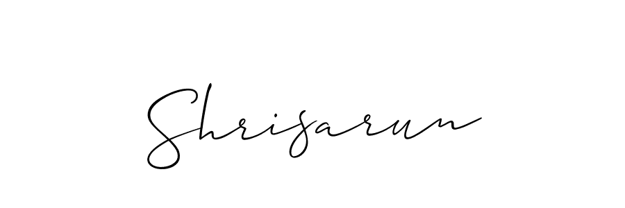 How to make Shrisarun name signature. Use Allison_Script style for creating short signs online. This is the latest handwritten sign. Shrisarun signature style 2 images and pictures png