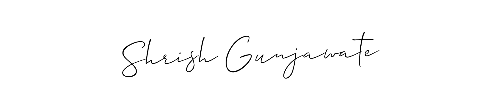 How to Draw Shrish Gunjawate signature style? Allison_Script is a latest design signature styles for name Shrish Gunjawate. Shrish Gunjawate signature style 2 images and pictures png