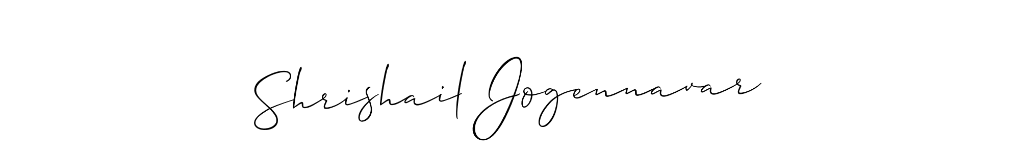 It looks lik you need a new signature style for name Shrishail Jogennavar. Design unique handwritten (Allison_Script) signature with our free signature maker in just a few clicks. Shrishail Jogennavar signature style 2 images and pictures png