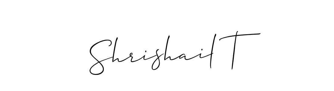 Make a beautiful signature design for name Shrishail T. Use this online signature maker to create a handwritten signature for free. Shrishail T signature style 2 images and pictures png