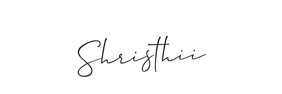 if you are searching for the best signature style for your name Shristhii. so please give up your signature search. here we have designed multiple signature styles  using Allison_Script. Shristhii signature style 2 images and pictures png