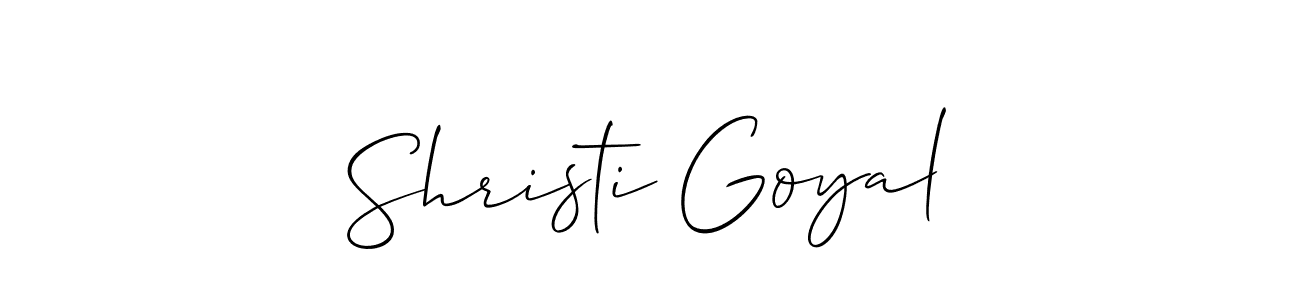 Make a beautiful signature design for name Shristi Goyal. Use this online signature maker to create a handwritten signature for free. Shristi Goyal signature style 2 images and pictures png