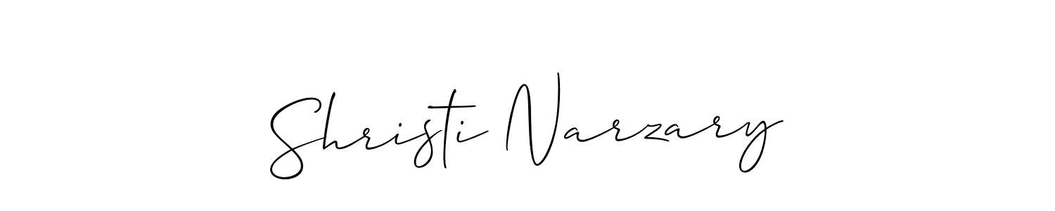 Similarly Allison_Script is the best handwritten signature design. Signature creator online .You can use it as an online autograph creator for name Shristi Narzary. Shristi Narzary signature style 2 images and pictures png