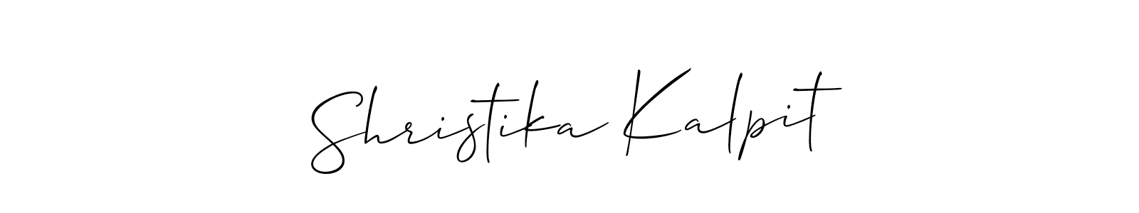 Once you've used our free online signature maker to create your best signature Allison_Script style, it's time to enjoy all of the benefits that Shristika Kalpit name signing documents. Shristika Kalpit signature style 2 images and pictures png