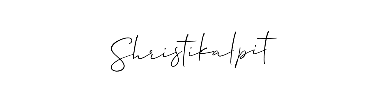 Make a beautiful signature design for name Shristikalpit. Use this online signature maker to create a handwritten signature for free. Shristikalpit signature style 2 images and pictures png