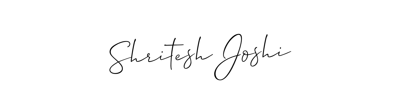 Also You can easily find your signature by using the search form. We will create Shritesh Joshi name handwritten signature images for you free of cost using Allison_Script sign style. Shritesh Joshi signature style 2 images and pictures png