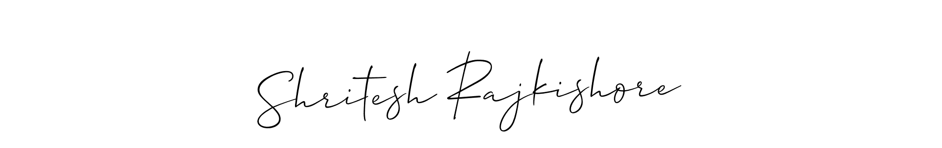 Similarly Allison_Script is the best handwritten signature design. Signature creator online .You can use it as an online autograph creator for name Shritesh Rajkishore. Shritesh Rajkishore signature style 2 images and pictures png