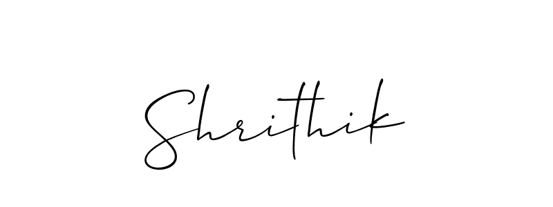 It looks lik you need a new signature style for name Shrithik. Design unique handwritten (Allison_Script) signature with our free signature maker in just a few clicks. Shrithik signature style 2 images and pictures png