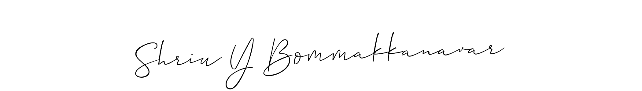 Also You can easily find your signature by using the search form. We will create Shriu Y Bommakkanavar name handwritten signature images for you free of cost using Allison_Script sign style. Shriu Y Bommakkanavar signature style 2 images and pictures png