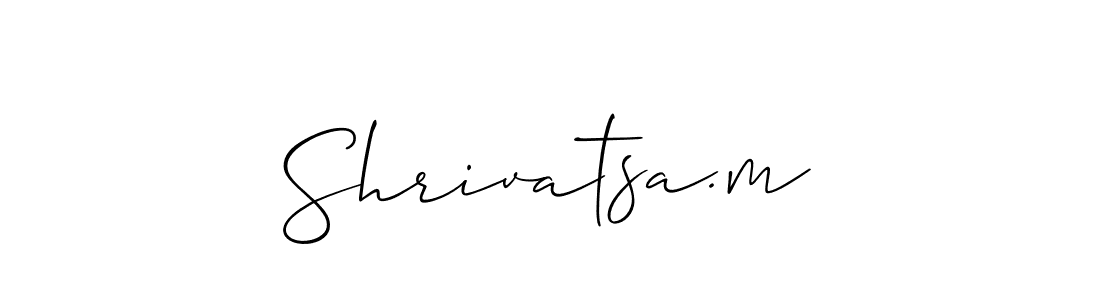 if you are searching for the best signature style for your name Shrivatsa.m. so please give up your signature search. here we have designed multiple signature styles  using Allison_Script. Shrivatsa.m signature style 2 images and pictures png