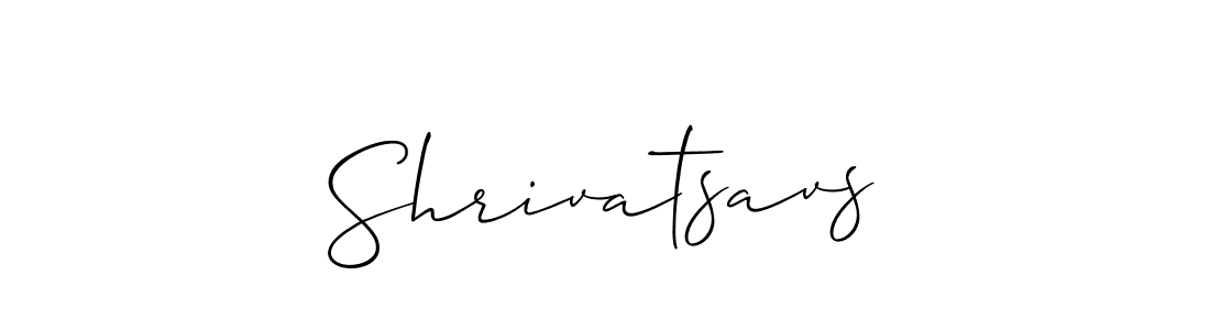 Design your own signature with our free online signature maker. With this signature software, you can create a handwritten (Allison_Script) signature for name Shrivatsavs. Shrivatsavs signature style 2 images and pictures png