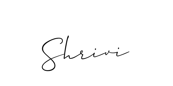 Also we have Shrivi name is the best signature style. Create professional handwritten signature collection using Allison_Script autograph style. Shrivi signature style 2 images and pictures png