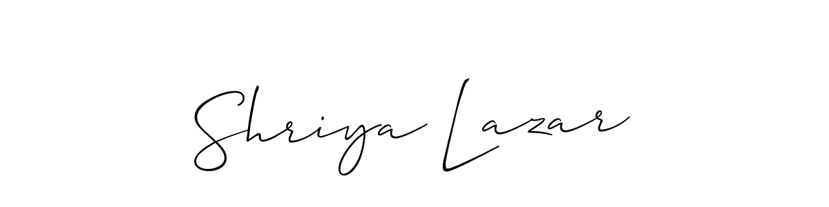 This is the best signature style for the Shriya Lazar name. Also you like these signature font (Allison_Script). Mix name signature. Shriya Lazar signature style 2 images and pictures png