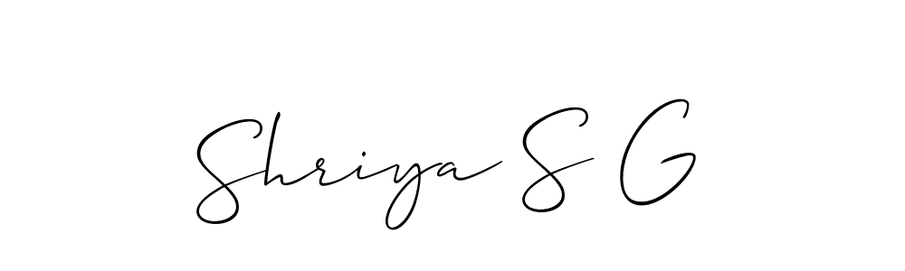 Make a beautiful signature design for name Shriya S G. Use this online signature maker to create a handwritten signature for free. Shriya S G signature style 2 images and pictures png