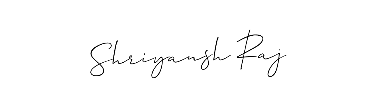 Shriyansh Raj stylish signature style. Best Handwritten Sign (Allison_Script) for my name. Handwritten Signature Collection Ideas for my name Shriyansh Raj. Shriyansh Raj signature style 2 images and pictures png