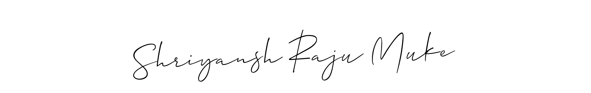 Make a beautiful signature design for name Shriyansh Raju Muke. Use this online signature maker to create a handwritten signature for free. Shriyansh Raju Muke signature style 2 images and pictures png