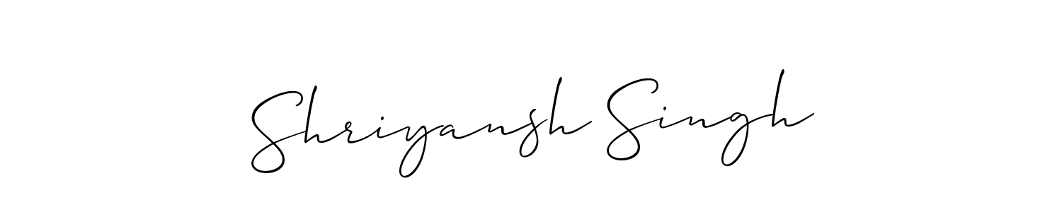 Once you've used our free online signature maker to create your best signature Allison_Script style, it's time to enjoy all of the benefits that Shriyansh Singh name signing documents. Shriyansh Singh signature style 2 images and pictures png