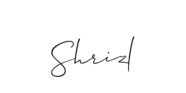 You should practise on your own different ways (Allison_Script) to write your name (Shrizl) in signature. don't let someone else do it for you. Shrizl signature style 2 images and pictures png