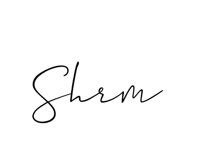 Shrm stylish signature style. Best Handwritten Sign (Allison_Script) for my name. Handwritten Signature Collection Ideas for my name Shrm. Shrm signature style 2 images and pictures png