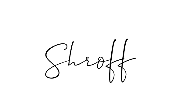 Make a beautiful signature design for name Shroff. Use this online signature maker to create a handwritten signature for free. Shroff signature style 2 images and pictures png