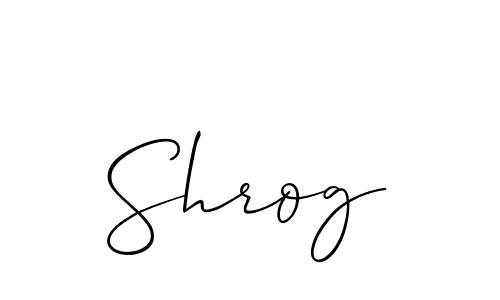 How to Draw Shrog signature style? Allison_Script is a latest design signature styles for name Shrog. Shrog signature style 2 images and pictures png