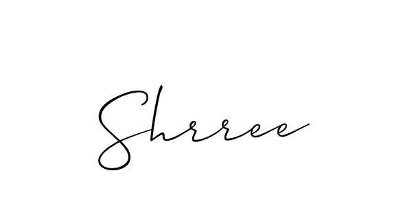 You should practise on your own different ways (Allison_Script) to write your name (Shrree) in signature. don't let someone else do it for you. Shrree signature style 2 images and pictures png