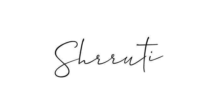 Shrruti stylish signature style. Best Handwritten Sign (Allison_Script) for my name. Handwritten Signature Collection Ideas for my name Shrruti. Shrruti signature style 2 images and pictures png