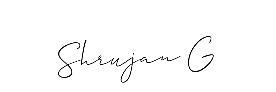 Make a beautiful signature design for name Shrujan G. Use this online signature maker to create a handwritten signature for free. Shrujan G signature style 2 images and pictures png