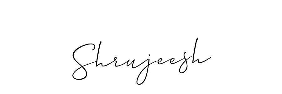 It looks lik you need a new signature style for name Shrujeesh. Design unique handwritten (Allison_Script) signature with our free signature maker in just a few clicks. Shrujeesh signature style 2 images and pictures png