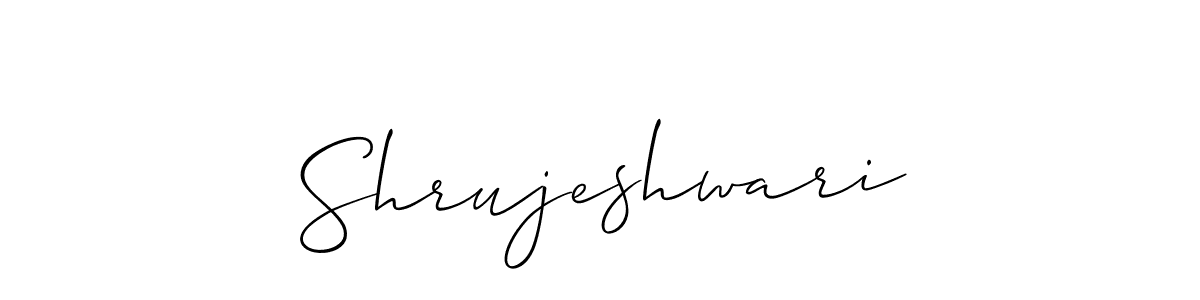 Create a beautiful signature design for name Shrujeshwari. With this signature (Allison_Script) fonts, you can make a handwritten signature for free. Shrujeshwari signature style 2 images and pictures png