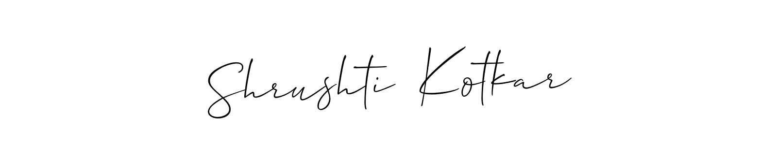 You can use this online signature creator to create a handwritten signature for the name Shrushti  Kotkar. This is the best online autograph maker. Shrushti  Kotkar signature style 2 images and pictures png