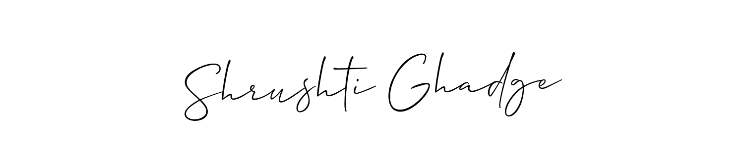 Check out images of Autograph of Shrushti Ghadge name. Actor Shrushti Ghadge Signature Style. Allison_Script is a professional sign style online. Shrushti Ghadge signature style 2 images and pictures png
