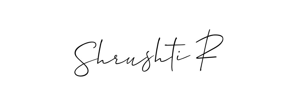 Check out images of Autograph of Shrushti R name. Actor Shrushti R Signature Style. Allison_Script is a professional sign style online. Shrushti R signature style 2 images and pictures png