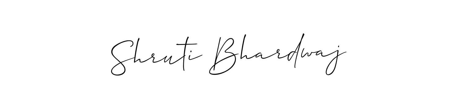 if you are searching for the best signature style for your name Shruti Bhardwaj. so please give up your signature search. here we have designed multiple signature styles  using Allison_Script. Shruti Bhardwaj signature style 2 images and pictures png
