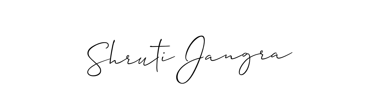 Once you've used our free online signature maker to create your best signature Allison_Script style, it's time to enjoy all of the benefits that Shruti Jangra name signing documents. Shruti Jangra signature style 2 images and pictures png