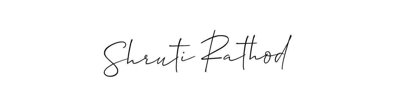 if you are searching for the best signature style for your name Shruti Rathod. so please give up your signature search. here we have designed multiple signature styles  using Allison_Script. Shruti Rathod signature style 2 images and pictures png