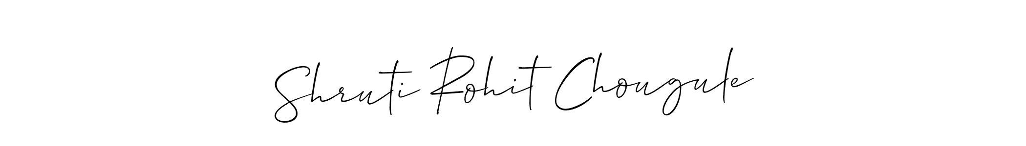 It looks lik you need a new signature style for name Shruti Rohit Chougule. Design unique handwritten (Allison_Script) signature with our free signature maker in just a few clicks. Shruti Rohit Chougule signature style 2 images and pictures png
