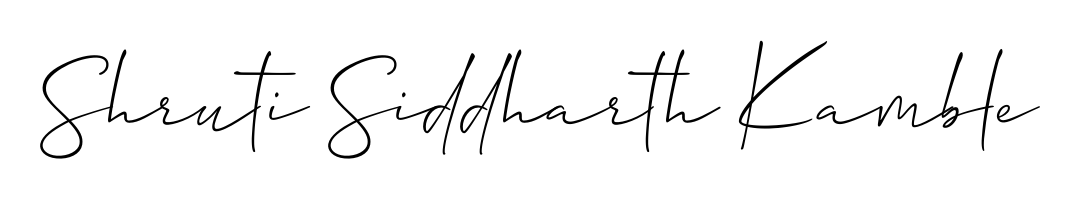 Personalize your online presence with Shruti Siddharth Kamble signature rendered in elegant Allison_Script font. Great for website footers and blogs. Shruti Siddharth Kamble signature style 2 images and pictures png