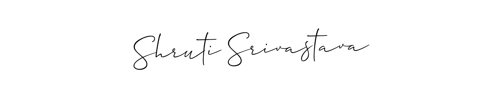 Also You can easily find your signature by using the search form. We will create Shruti Srivastava name handwritten signature images for you free of cost using Allison_Script sign style. Shruti Srivastava signature style 2 images and pictures png
