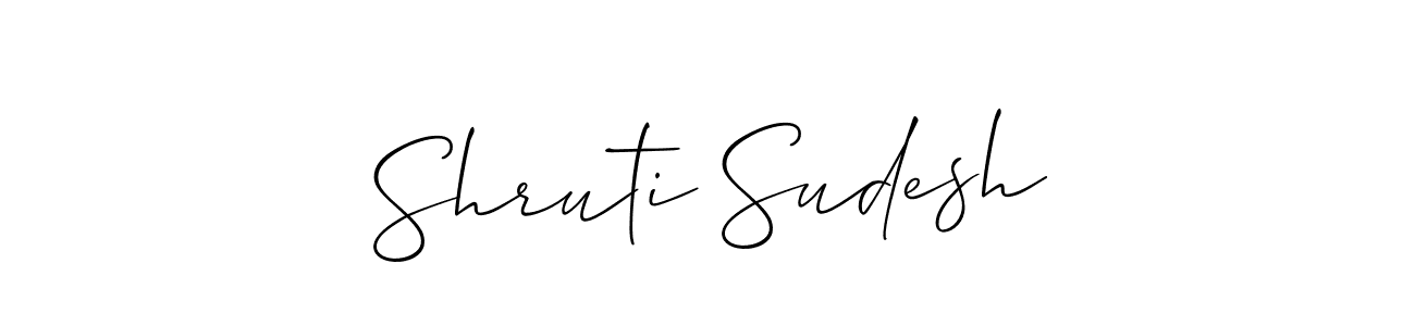 How to Draw Shruti Sudesh signature style? Allison_Script is a latest design signature styles for name Shruti Sudesh. Shruti Sudesh signature style 2 images and pictures png